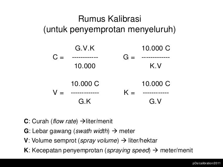 kalibrasi pestisida